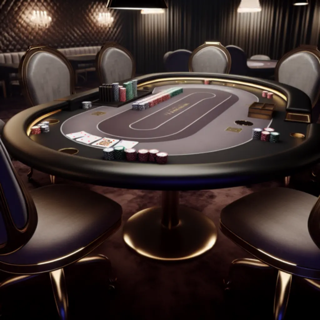 Stół pokerowy zarezerwowany na prywatny zamknięty turniej w Kool Haft Krzysztof Krzemień