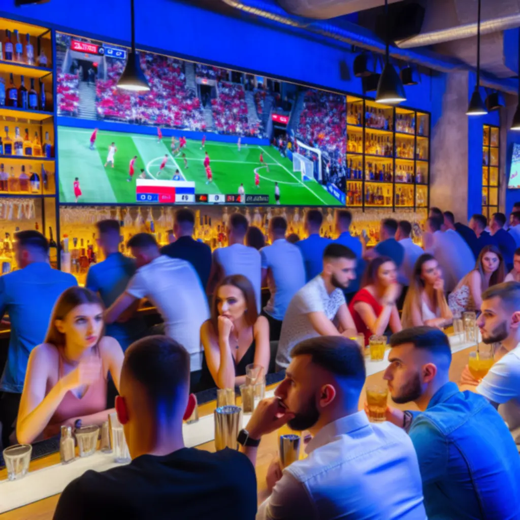 Transmisje turniejów sportowych na dużych ekranach w Kool Haft Krzysztof Krzemień.